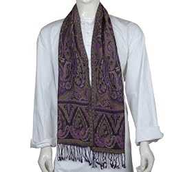 Wool Muffler Mens Scarf Anniversary Gift for Him 12 x 60 inches