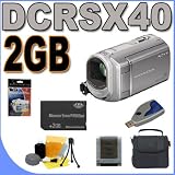 Sony Handycam DCR-SX40 - Camcorder - 680 Kpix - optical zoom: 60 x - flash card