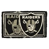 Welcome Mat Bleached-Oakland Raiders