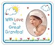 With Love to Great Grandpa crayola Photo Magnet Frame
