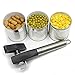 FiveStar Can Opener Manual Safety Smooth Edge Kitchen Gadget With Stainless Steel Good Heavy Duty Grip Best For Seniors and Arthritis - Bonus Beer Opener