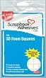 3L/HELMAR 3D 1/2-Inch by 1/2-Inch Permanent Foam Squares, 126/Pkg, White