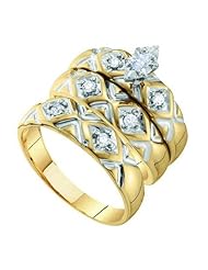 0.20CT DIAMOND TRIO SET