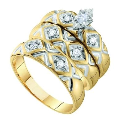 Cheap Girls Jewelry 0.20CT DIAMOND TRIO SET For Sale Cheap Girls Jewelry 0.20CT DIAMOND TRIO SET For Sale