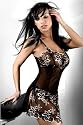New Black Sheer Mesh Lace Slip