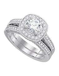 2.09CTW-DIA 1.00CT-CRD BRIDAL SET