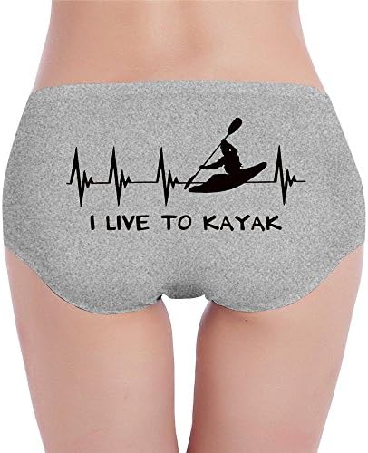 I Live To Kayak Heartbeat Underwear Panties For Women