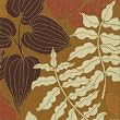 Ideal Home Range Golden Petals, Brown Cocktail Napkin,  20-Count Package (Pack of 6)