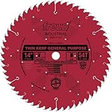 Freud LU86R014 14 inch 54 Tooth ATB Thin Kerf General Purpose Saw Blade with 1 inch Arbor and PermaShield Coating