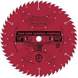 Freud LU86R014 14-Inch 54 Tooth ATB Thin Kerf General Purpose Saw Blade with 1-Inch Arbor and PermaShield Coating
