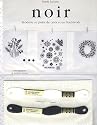 Noir : broderie au point de croix et en blackwork