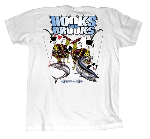 Buy (Hooks For Crooks) Poker Fishing T-shirt, By Keep’n It Reel