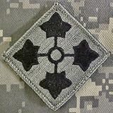 4th Infantry Division ACU Patch Foliage Green