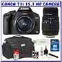 Canon EOS Rebel T1i 15.1 MP Digital SLR w/ Canon EF-S 18-55mm IS Lens & Sigma 70-300mm Lens + Canon Battery + Canon Bag + 16GB + Deluxe Accessory Package K#5