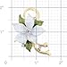 Fantasyard White Poinsettia Christmas Star Flower Swarovski Crystal Pin Brooch and Pendant