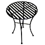 PTC Home & Garden Park Round Side Table, Black