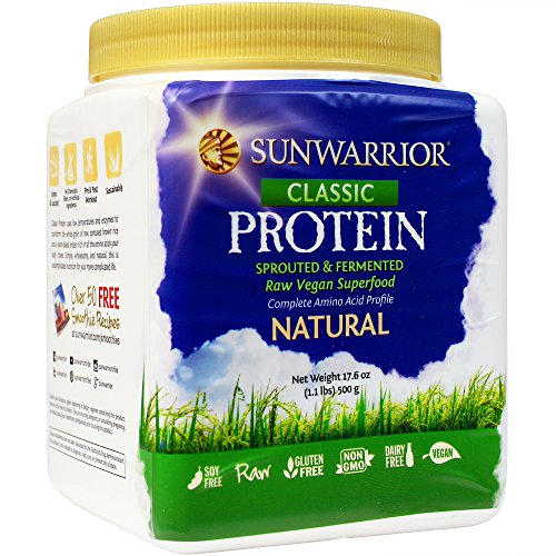 Sunwarrior - Classic Protein, Raw Wholegrain Brown Rice, Natural, 23 Servings (1.1 lbs) (FFP)