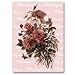 Thinking of You with Floating Roses - 5" x 7" Vellum Overlay Valentine's Day Greeting Card