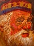 Custom Order #57-BDJ, Oil on Canvas, Custom Painting of The Person You Love, For 1 Person of Customer's Choice, Style: Expressionism, with Signature Text "YOU MEAN THE WORLD TO ME", Canvas Size 12 x 18 inch