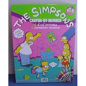 The Simpsons Crayon By Number Activity Set by Rose Art