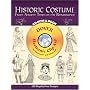 Historic Costume CD-ROM and Book: From Ancient Times to the Renaissance (Dover Pictorial Archives)