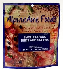 AlpineAire Foods Hash Browns Reds and Greens