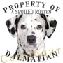 Dalmatian Mousepad Dog Mouse Pad "Property Of"