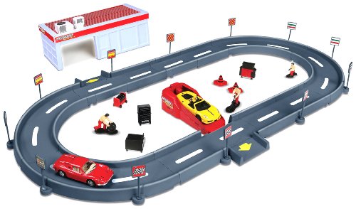 Bburago 15631233 - Ferrari Test Track inklusiv 1 Fahrzeug Preisvergleich