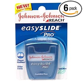 Reach EasySlide Pro Dental Floss, Fresh Mint, 50-Yard Dispensers (Pack of 6)