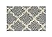 Shag Door Mat | Moroccan Trellis Gray Grey, 20 x 30 inch, Indoor Use Doormat, Accent Small Rug, Entryway