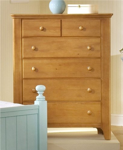 Vaughan Bassett Julian’s Cottage Colours-Pinstripe Pine 6 Drawer Chest – 800-116