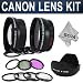 Professional Lens Kit for CANON Rebel (T3i T3 T2i T1i XT XTi XSi), CANON EOS (1000D 600D 550D 500D 450D 400D 350D 300D 60D) - Includes: 58MM 2.2X Telephoto & Wide Angle High Definition Lenses + Filter Kit (UV, Polarizing, Fluorescent) + Macro Close-Up Filter Set (+1 +2 +4 +10) + Tulip Flower Lens Hood + Premium Goja Microfiber Cleaning Cloth