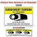 VIDEO SURVEILLANCE ~1 Sign & 3 Free Decals~ cctv camera