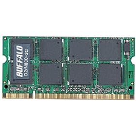 BUFFALO PC2-6400 800MHz 200Pin DDR2 S.ODIMM 2GB D2/N800-2G