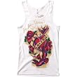 Fly Racing Tat Women's Tank Casual Wear Shirt - White
