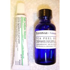 Yavonae TATTOO FADE / REMOVAL 100% TCA 1 fl oz 30ml PLUS Antibacterial Ointment (Required). Also Removes Calluses, Perm Makeup, Warts, and Moles