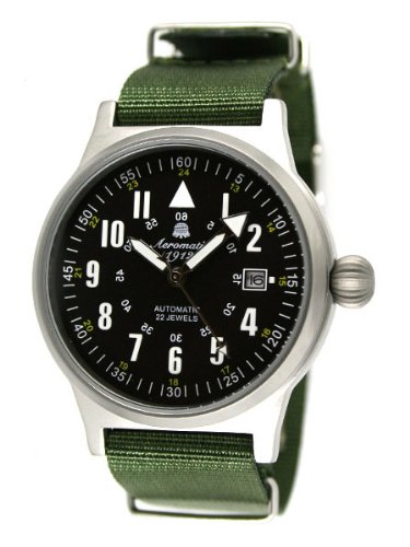 Aeromatic 1912 22-Jewel Automatic Aviator's Watch A1336