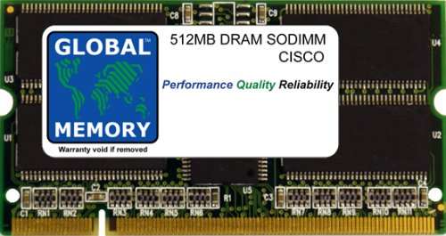 512Mo DRAM SODIMM MÉMOIRE POUR CISCO CATALYST 6500 SÉRIE INTERRUPTEURES FORWARDING DISTRIBUÉ CARTE 3A (MEM-XCEF720-512M)
