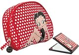 Betty Boop Red Cosmetic Bag and Compact Mirror (Gift Set)