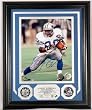 Barry Sanders Autographed Photo Mint w/ Two Silver Coins