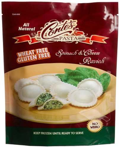Conte's Gluten Free Spinach/cheese Ravioli, 12-Ounce Bags (Pack of 3)