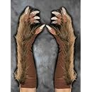 Zagone Studios Men's Wolf Gloves (Brown), Brown, Adult One Size