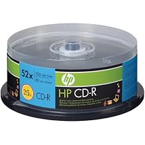 HP 52x LightScribe 700MB 80-Minute CD-R Media - 25 Pack
