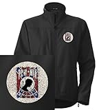 IMAGE OF Artsmith, Inc. Women's Embroidered Jacket POWMIA All Gave Some Some Gave All on Rebel Flag - Large