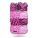 CoverON Slim Hard Case for ZTE Reef N810 with Cover Removal Tool - (Pink Animal Skins)