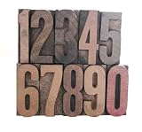 Numbers in Old Letterpress Wood Type - 24