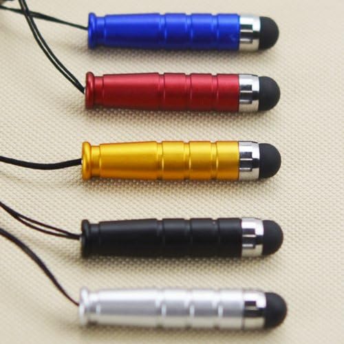 5 in 1 Bundle Mini Capacitive Stylus / Styli Pen - Red Silver Black Blue Gold - for iPod Touch 3g, 4g, Motorola Xoom iPad 2 Kindle Fire Nook eBook Reader Andriod Tablet Touchscreen and Cell Phone iPhone 3G / 3GS /4 / 4S, Samsung Galaxy S2, Note