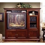 Cherry-Wood-Wall-Unit-Tv-Stand-Entertainment-Center-Storage