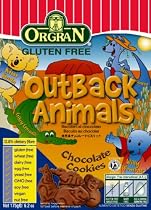 OrgraN Outback Animals Chocolate Cookies, Gluten Free, 6.2 Boxes (Pack of 8)