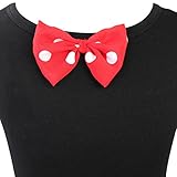 TIAOBU Girls Halloween Polka Dots Party Costume Dress Tutu Skirt with Headband (12 Months, Red)